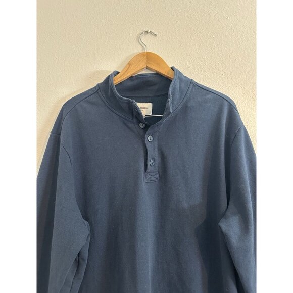 Goodfellow & Co. Pullover Sweatshirt Mockneck Men's 1/4 Buttoned Long Sleeve XXL - Picture 4 of 6